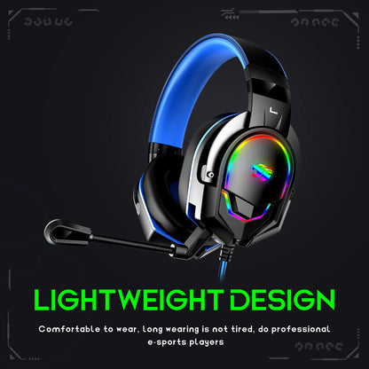 IMYB A88 Wired Over-Ear E-sports Headphone Heavy Bass RGB LED Light Gaming Headset