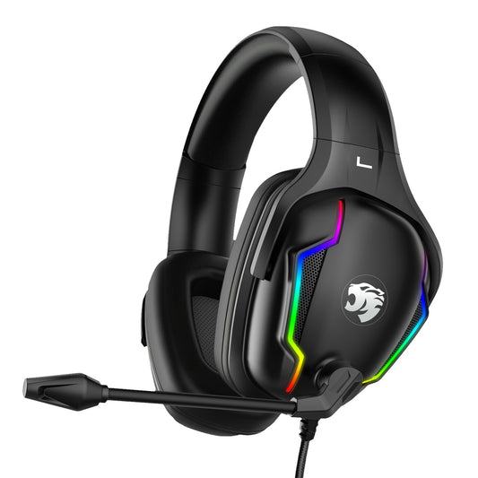 IMYB A80 Wired Over-Ear Stereo Headphone RGB Light Heavy Bass E-sports PC Gaming Headset