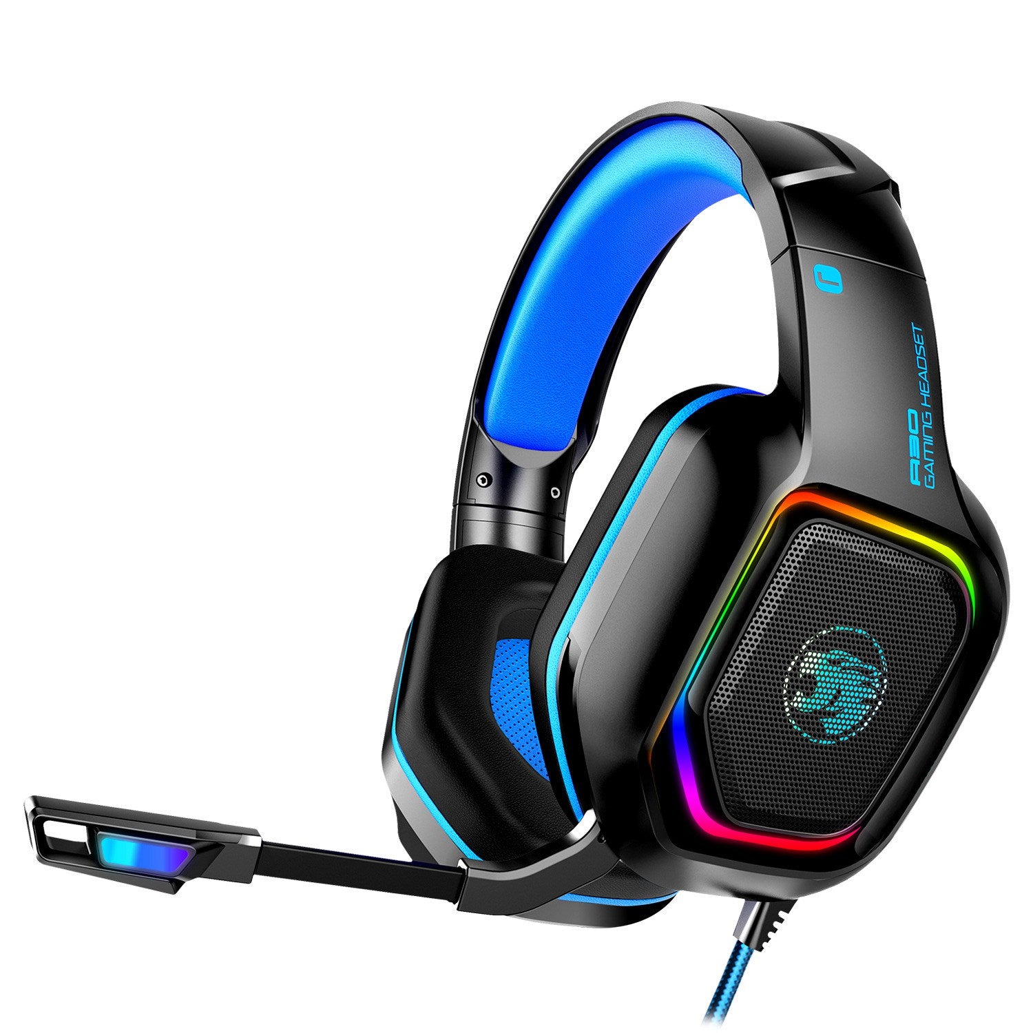 IMYB A30 Stereo Bass Gaming Headset RGB Wired Headphones for PS4 XBox PC Laptop Computer