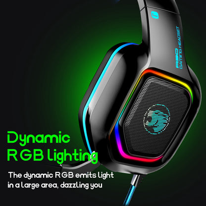 IMYB A30 Stereo Bass Gaming Headset RGB Wired Headphones for PS4 XBox PC Laptop Computer