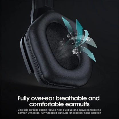 ONIKUMA B60 Wireless Gaming Headset Over-ear Noise Cancelling 2.4G Bluetooth Lighting Headphone for PS4 PS5 Computer Type C Phone