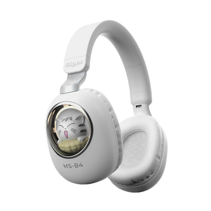 MS-B4 Cute Squirrel / Cat Wireless Bluetooth Headphone RGB Light Girls Kids Stereo Music Headset Gift