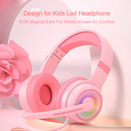 Y20 RGB Light Design Head-mounted Wired Bass Stereo Sound Headphone Computer Gaming Headset with Mic (CE Certificated)