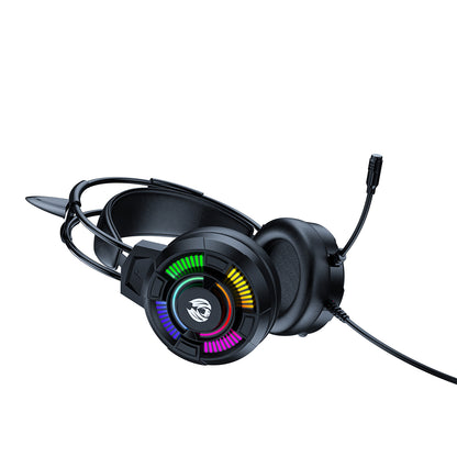 BATXELLENT H81 RGB Lighting Wired Headphone Gaming Headset with Noise Cancelling Mic, Cat Ears Design