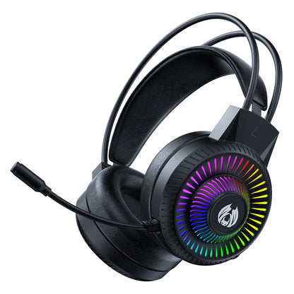 BATXELLENT H82 Wired Headphone RGB Light Gaming Headset with Noise Cancelling Mic