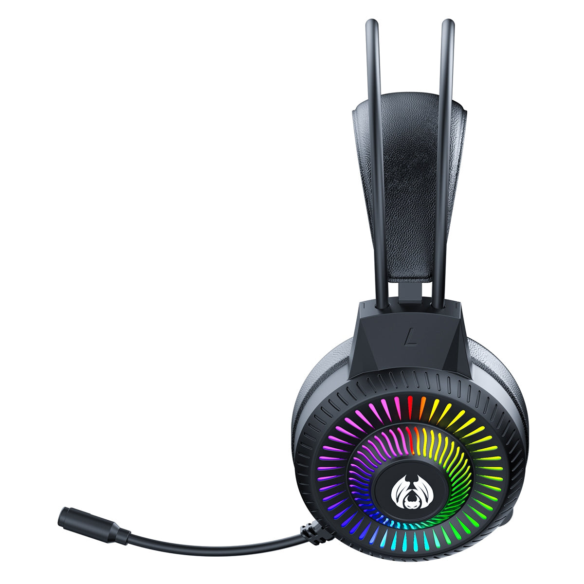 BATXELLENT H82 Wired Headphone RGB Light Gaming Headset with Noise Cancelling Mic