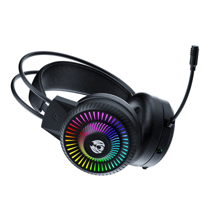 BATXELLENT H82 Wired Headphone RGB Light Gaming Headset with Noise Cancelling Mic