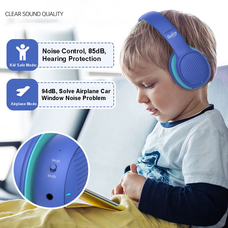 GORSUN E66 85 / 94dB Volume Limit Over-ear Bluetooth Headset Children Foldable Headphone