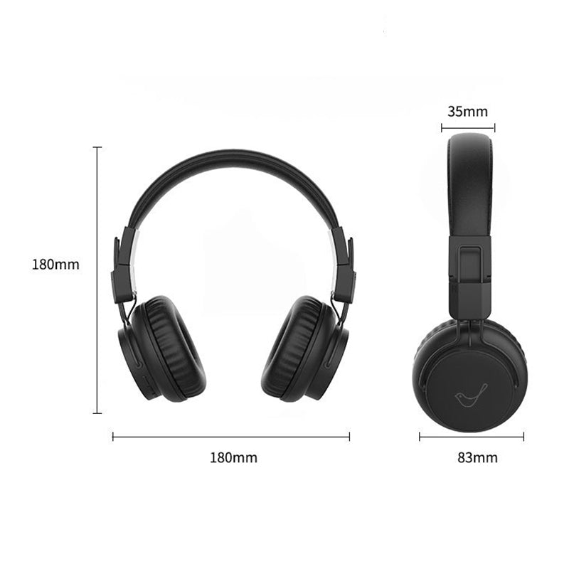 GORSUN E92 Bluetooth Headphone Wireless Stereo Bass Sound Foldable Over-ear Headset with 3.5mm AUX Port