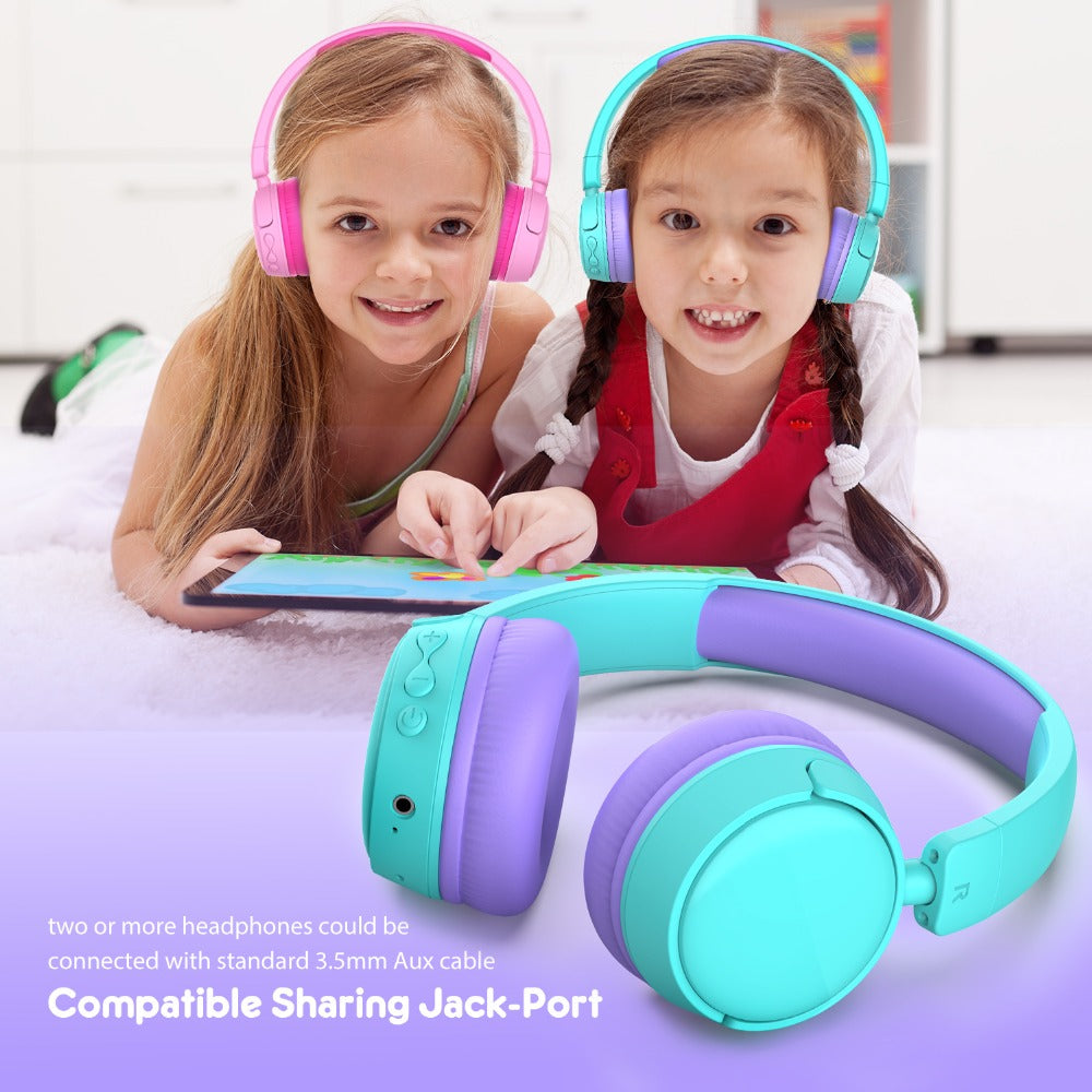 GORSUN GS-E62 Ear-Cover Children Bluetooth Headset Folding Headphones Wireless Earphones for Mobile Phone Tablet PC