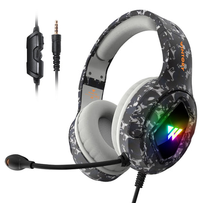 WINTORY M1 Wired Over-Ear E-sports Headphone Professional Gaming Headset with Colorful LED Light