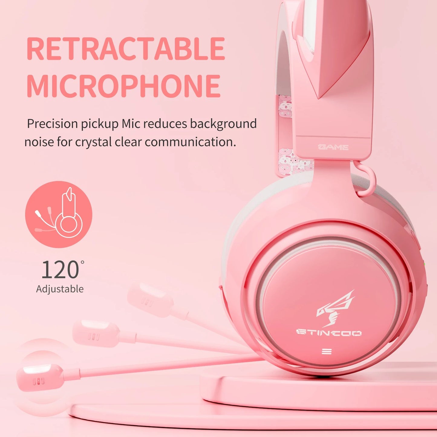 SOMIC GS510 Cat Ear Design USB+3.5mm Wired Over-Ear E-sports Headphone Music Gaming Headset with LED Light