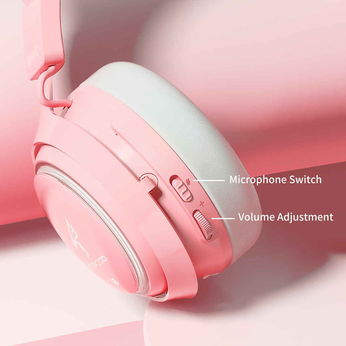 SOMIC GS510 Cat Ear Design USB+3.5mm Wired Over-Ear E-sports Headphone Music Gaming Headset with LED Light