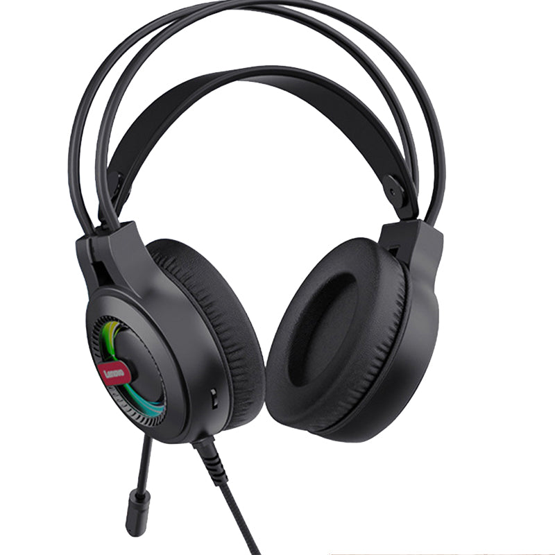 LENOVO G80 USB 7.1 Channel Stereo Wired Over-Ear Headphone RGB LED Light E-sports Gaming Headset with Adjustable Microphone