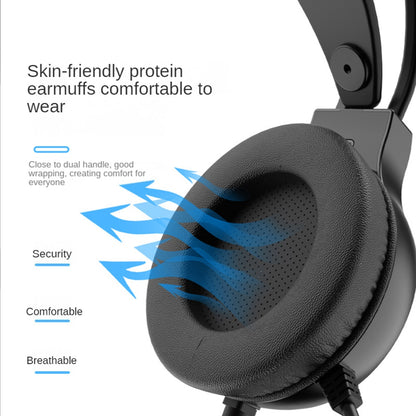 LENOVO G80 USB+3.5mm Wired Over-Ear E-sports Headphone RGB LED Light Gaming Headset with Noise Reduction Microphone