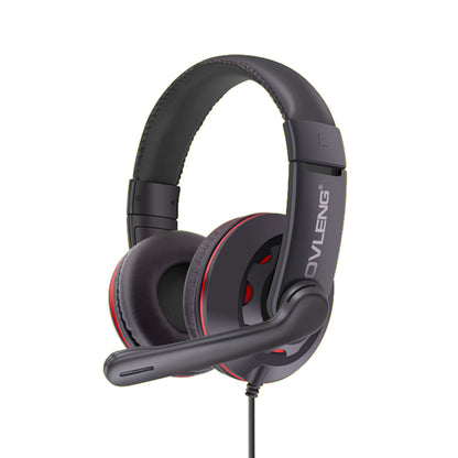 OVLENG Q5 Wired Gaming Headset USB E-sports Headphone Over-Ear Headset with Microphone