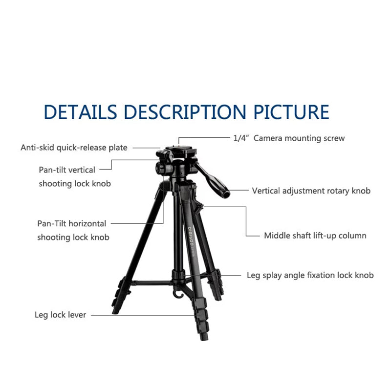 DIGIPOD Portable SLR Camera Tripod Digital Camera Bracket