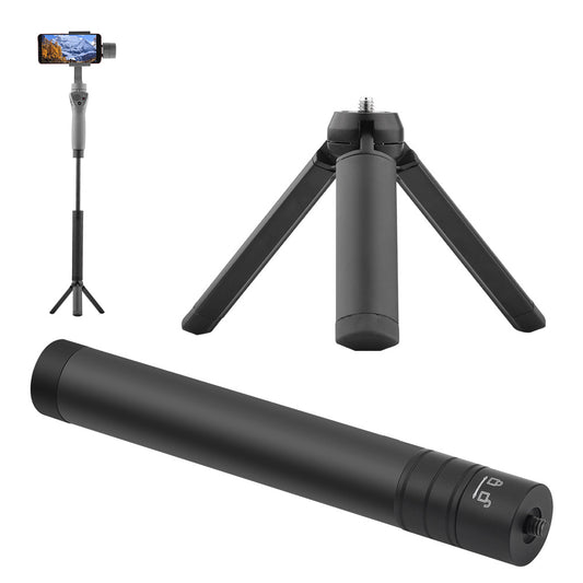 Retractable Rod Selfie Stick Handheld Gimbal Anti-shake Tripod