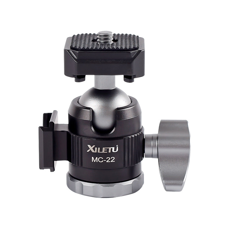 XILETU MC22+XT18 Mini Tripod with Double Cold Shoe for Phone Camera Speedlite