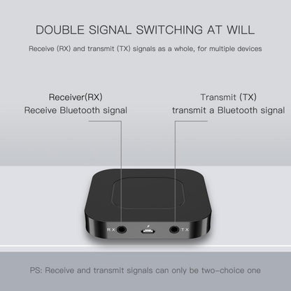 BT-13 2 in 1 Bluetooth 5.0 Audio Transmitter Receiver Lightweight Wireless Adapter for Computers/Laptops/Earphones/Smart Phones/MP3/CD Players