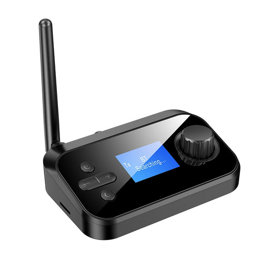 C41 Wireless Audio Adapter Bluetooth 5.0 Transmitter Receiver for TV / PC Home Streaming Stereo System, Support TF Card Playback