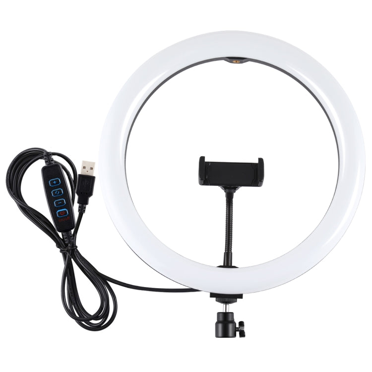 PULUZ 11.8 inch 30cm Ring Light Dimming Photography Video Fill Light Phone Clip Dual Modes