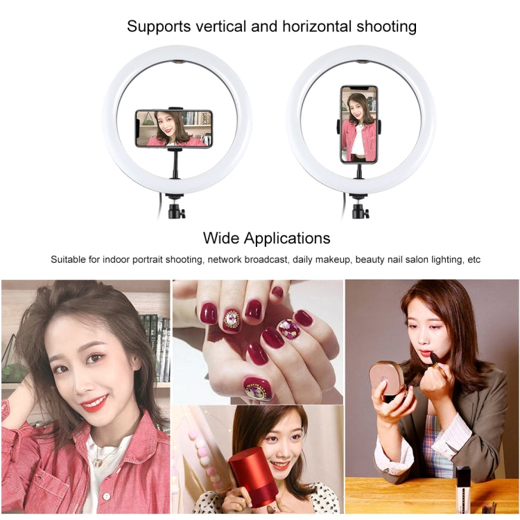 PULUZ 11.8 inch 30cm Ring Light Dimming Photography Video Fill Light Phone Clip Dual Modes