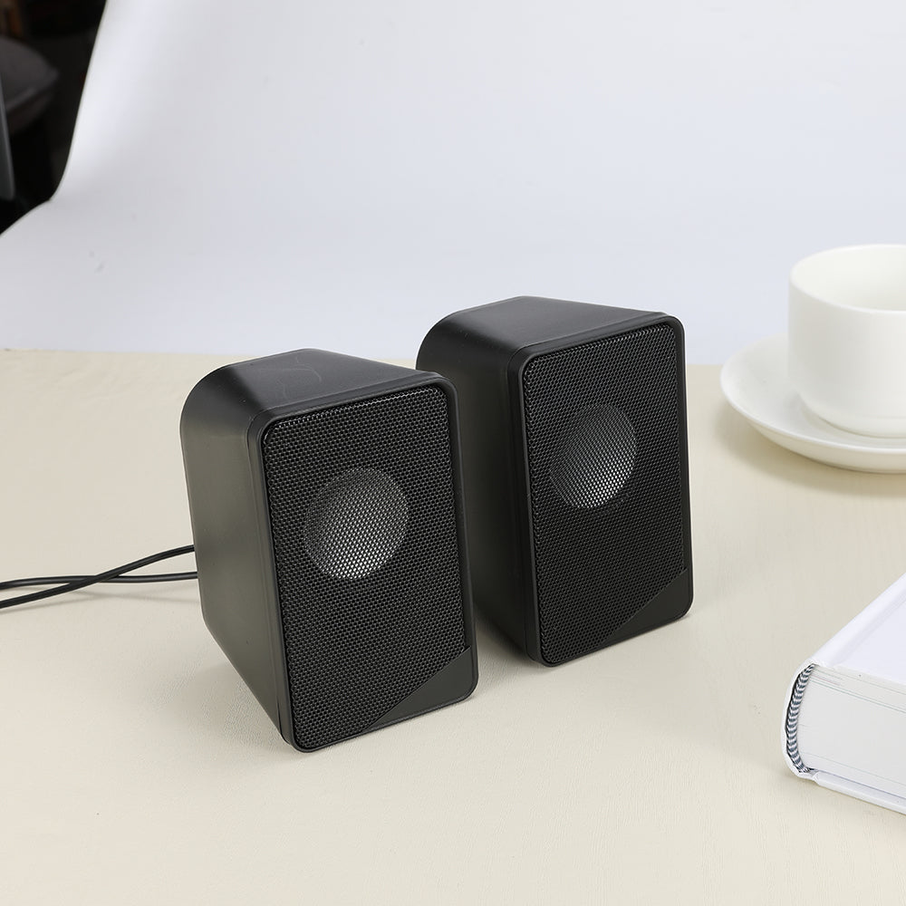 T-WOLF S2 Dual Wired Speaker Heavy Bass Surround Sound System Music Speaker for Desktop and Laptop