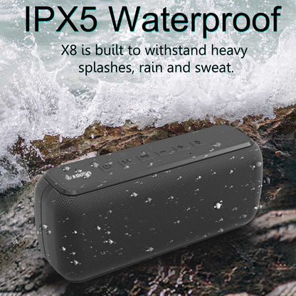 XDOBO X8 60W IPX5 Waterproof Bluetooth 5.0 6600mAh 3D Deep Base Extra Bass TWS Speaker for Parties Home Outdoor