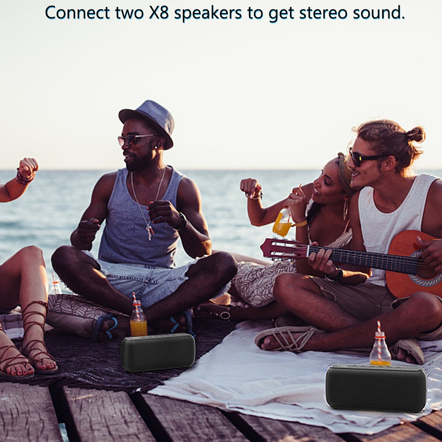 XDOBO X8 60W IPX5 Waterproof Bluetooth 5.0 6600mAh 3D Deep Base Extra Bass TWS Speaker for Parties Home Outdoor