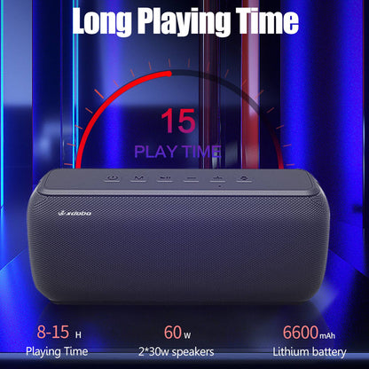 XDOBO X8 60W IPX5 Waterproof Bluetooth 5.0 6600mAh 3D Deep Base Extra Bass TWS Speaker for Parties Home Outdoor