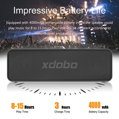 XDOBO X5 Portable 30W Bluetooth Speaker Wireless Outdoor Waterproof AUX/TF Card Music Subwoofer