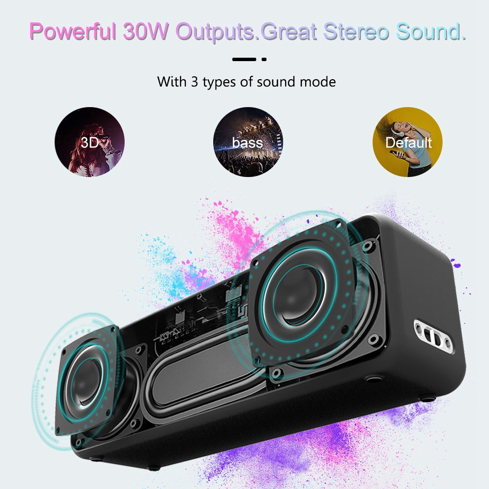 XDOBO X5 Portable 30W Bluetooth Speaker Wireless Outdoor Waterproof AUX/TF Card Music Subwoofer