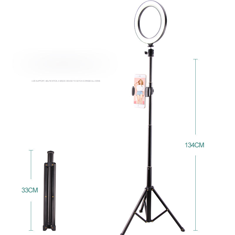 LATZZ T9 Ring Photography Fill Light Set [Ring Light+Tripod Stand+Phone Bracket+Bluetooth Remote Controller]