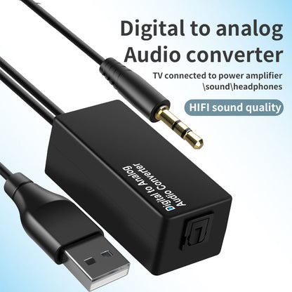 D15 Audio Converter Adapter Cable Coaxial/Optical Fiber/3.5mm/USB Interface DAC