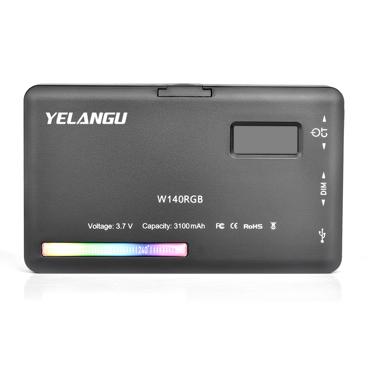 YELANGU RGB140 RGB Pocket Fill Light LED Video Light Portable Photography Lighting