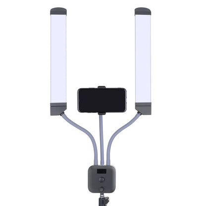 KN176 Double Arm 3000K-6000K LED Light Portable Camera Selfie Lighting Kit for Broadcasting, Filming, Photography - EU Plug