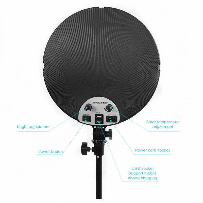 Dimmable Soft Light 3000K-6000K LED Light Photography Lighting Studio Light for Filming Recording Portraits