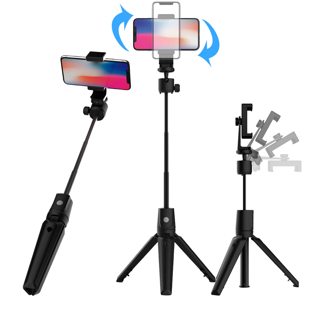 SELFIESHOW K20 Wireless Bluetooth Selfie Stick Phone Holder Shutter Remote Extendable Tripod