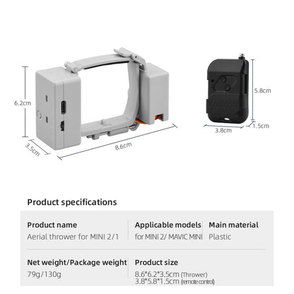 Drone Delivery Device Air Dropping Dispenser Thrower Airdrop System for MAVIC Mini/Mini 2