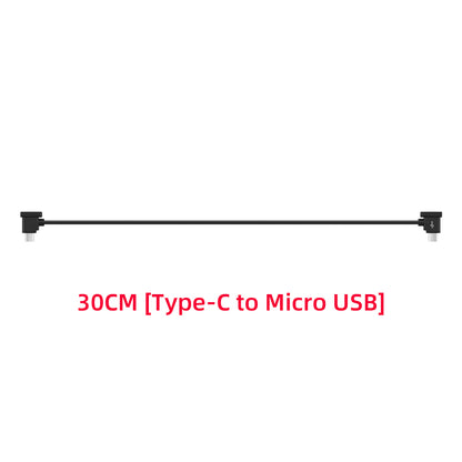 Type C to Micro USB Remote Control Data Cable for DJI Mavic Air 2/Mini 2/Pocket 2/Osmo Pocket, 30cm