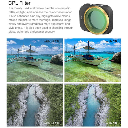 SUNNYLIFE MM3-FI415 For DJI Mini 3 Pro 3Pcs/Set CPL+ND8+ND16 Filters HD Optical Glass Camera Lens Filters