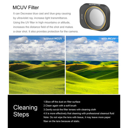 SUNNYLIFE MM3-FI419 For DJI Mini 3 Pro 6Pcs/Set MCUV+CPL+ND4+ND8+ND16+ND32 Filters HD Optical Glass Camera Lens Filters