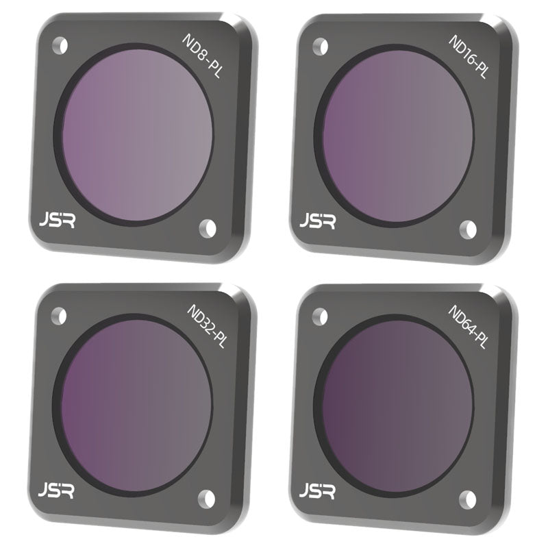 JUNESTAR JSR-1339-18 For DJI Action 2 4-in-1 ND8-PL ND16-PL ND32-PL ND64-PL Filter NDPL Camera Lens Accessories