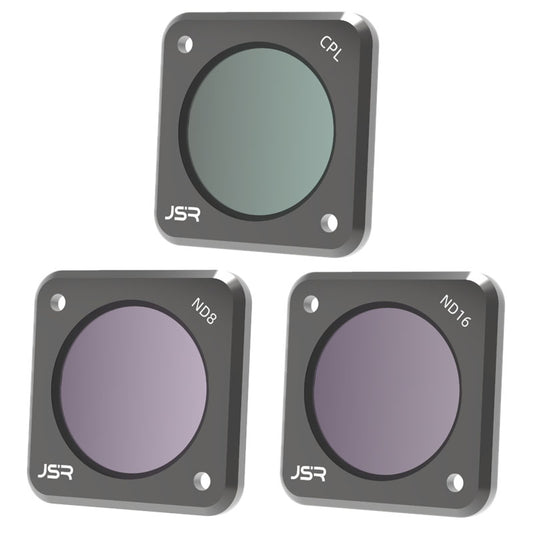 JUNESTAR JSR-1339-16 For DJI Action 2 Multifunction CPL ND8 ND16 Glass Filter Set Sports Camera Accessories