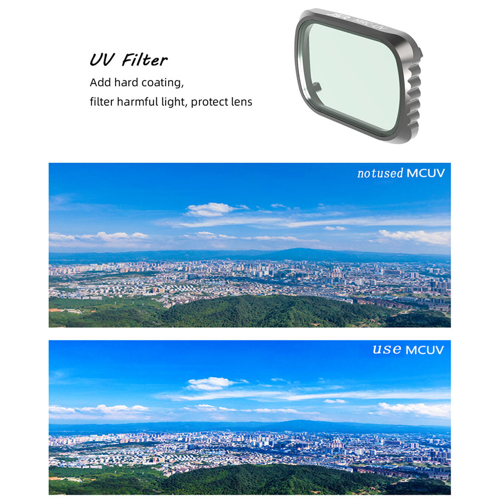 JUNESTAR JSR-1278-18 For DJI Mavic Air 2S 6Pcs/Set MRC-UV+CPL+ND4+ND8+ND16+ND32 Filters Coated Optical Glass Camera Lens Filters