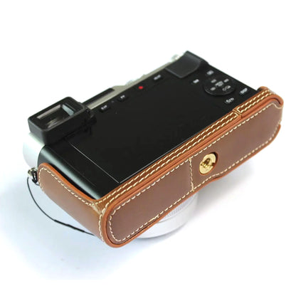 For Leica D-lux7 Replacement Half Camera Case Bottom Opening PU Leather Bag Cover