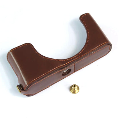 For Leica D-lux7 Replacement Half Camera Case Bottom Opening PU Leather Bag Cover