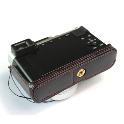 For Leica D-lux7 Replacement Half Camera Case Bottom Opening PU Leather Bag Cover