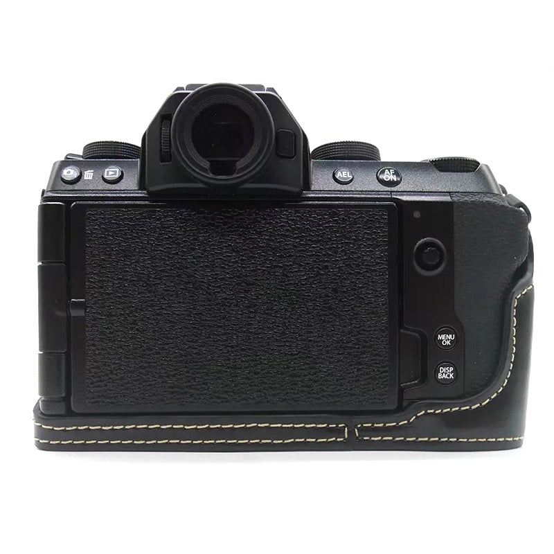 PU Leather Camera Bottom Case for Fujifilm X-S10, Anti-scratch Half Body Cover with Battery Opening